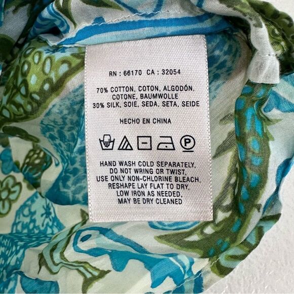 Anthropologie Vanessa Virginia Puget Fish Blouse Top Size 4 Small - Picture 4 of 8